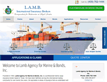 Tablet Screenshot of lambagencies.com